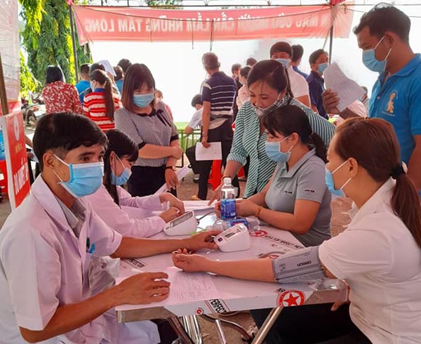 Hội Chữ thập đỏ Bù Đăng (Bình Phước) tiếp nhận 421 đơn vị máu